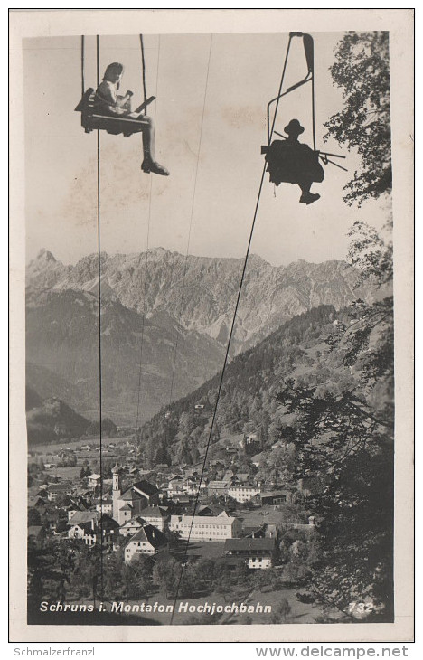 AK Schruns Montafon Seilbahn Sessellift Lift Bei Tschagguns Kaltenbrunnen St Anton Bludenz Vorarlberg Österreich Austria - Schruns