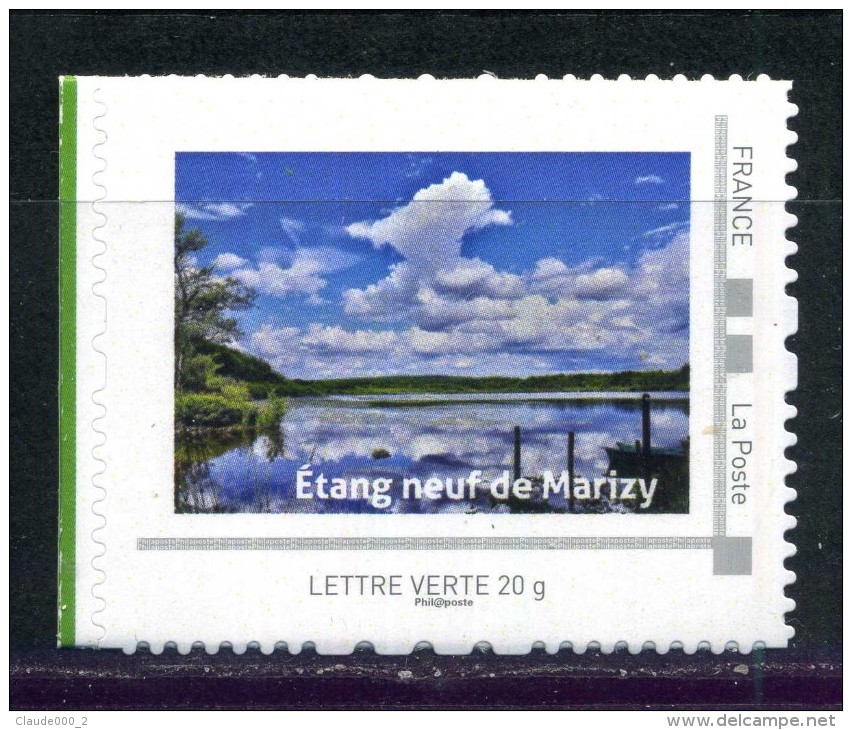 Etang Neuf A MARIZY .  Adhésif Neuf ** . Collector " Saone Et Loire "  2015 - Collectors