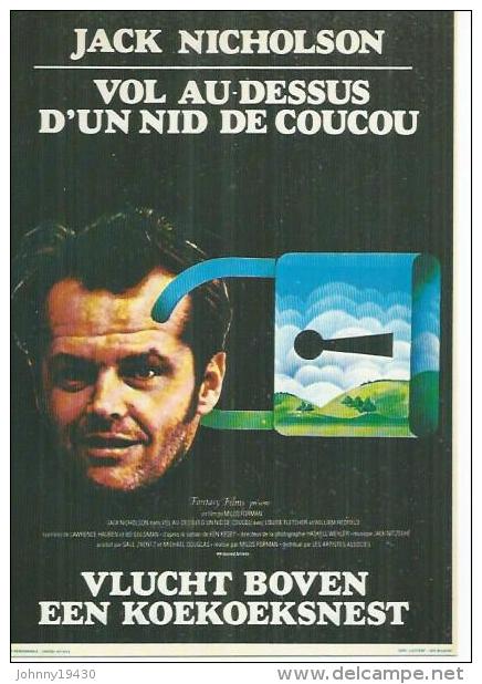 E 92 -  MILOS FORMAN  " VOL AU-DESSUS D'UN NID DE COUCOU " JACK NICHOLSON / LOUISE FLETCHER - Posters Op Kaarten