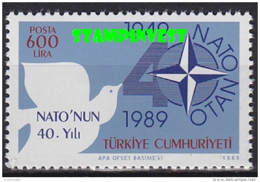 Turkey 1989 Nato 1v  ** Mnh (18762) - Gebruikt