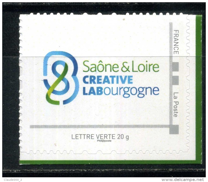 Saone Et Loire Créative LABOURGOGNE .  Adhésif Neuf ** . Collector " Saone Et Loire "  2015 - Collectors