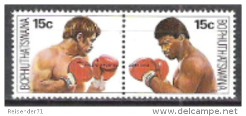 Bophuthatswana Südafrika RSA 1979 Sport Boxen Weltmeisterschaft Kallie Knoetze John Tate Boxer, Mi. 41-2 ** - Bophuthatswana