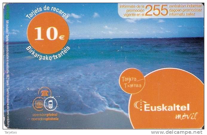 TARJETA DE ESPAÑA DE EUSKALTEL MOVIL DE 10 EUROS    FECHA 31/05/2004 - Euskaltel