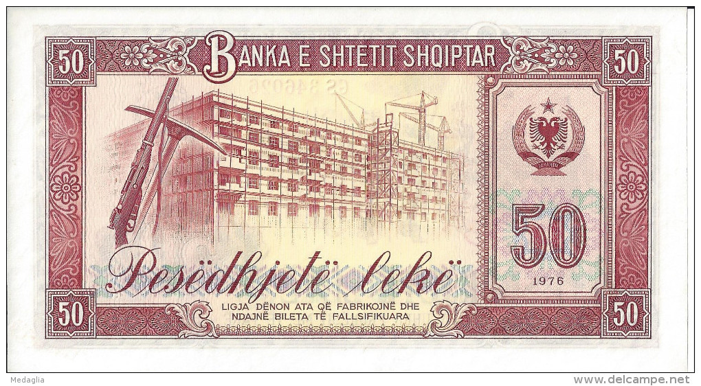 ALBANIE - 50 Lekë 1976 SPECIMEN UNC - Albania