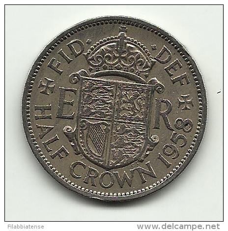 1958 - Gran Bretagna 1/2 Crown, - K. 1/2 Crown