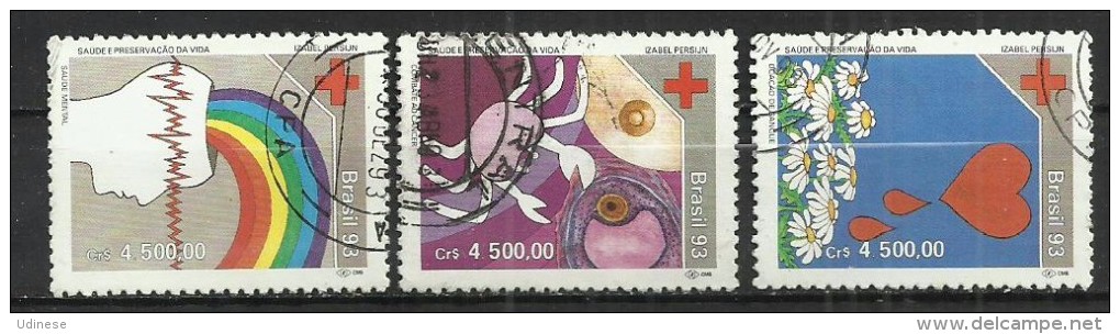 BRAZIL 1993 - HEALTH - CPL. SET  - USED OBLITERE GESTEMPELT USADO - NO CTO - Used Stamps