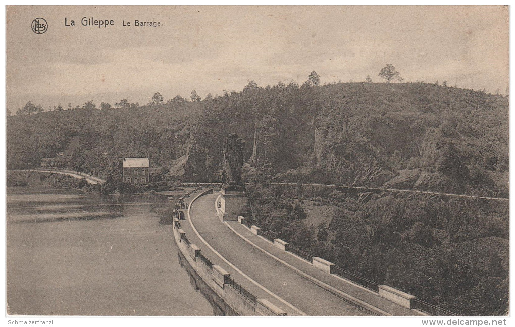 CPA - AK La Gileppe Le Barrage Talsperre Staumauer Bei Eupen Belgien Belgique Vacances 1928 Nels - Gileppe (Barrage)