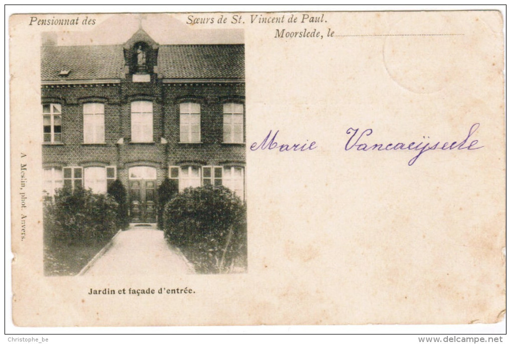 Moorslede, Pensionnat Des Soeurs De St Vincent De Paul, Jardin Et Façade D'entrée (pk20282) - Moorslede