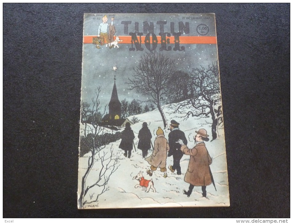 JOURNAL TINTIN 1947 N°52 HERGE  NOEL - Tintin
