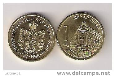 Serbia 1 Dinar 2012. High Grade - Servië