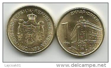 Serbia 1 Dinar 2014. UNC/BU - Servië