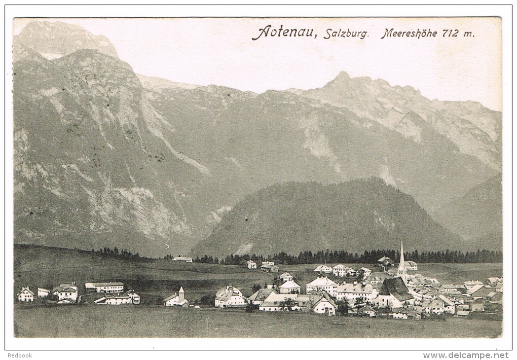 RB 1040 - Early Austria Postcard - Abtenau Salzburg - Meereshohe 712m - 5 Heller Rate To Goldsentein - Abtenau