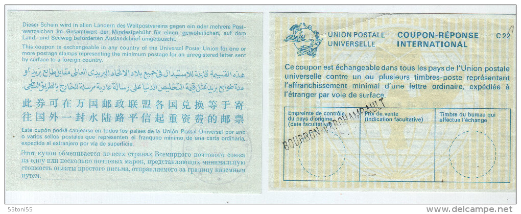 France UPU - Coupon Réponse International - CN 01 (ancien C 22) - Coupons-réponse