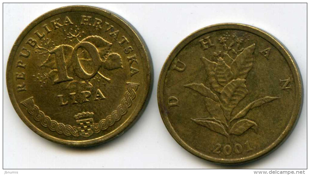 Croatie Croatia 10 Lipa 2001 Croate KM 6 - Croatia