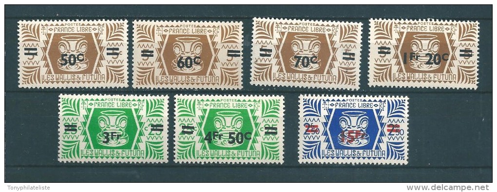 Timbres  De Wallis Et Futuna De 1945  N°148/51 + 153/55  Neuf * - Neufs