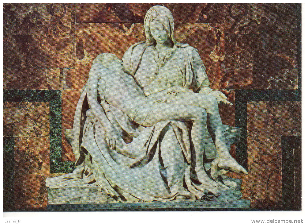 CP - PHOTO - CITTA DEL VATICANO - LA PIETA DI MICHELANGELO - 1887 - - Objets D'art