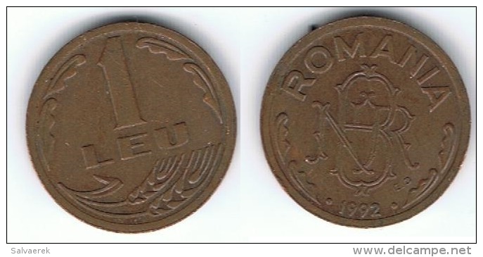 RUMANIA 1 LEU 1992 EBC - Rumania