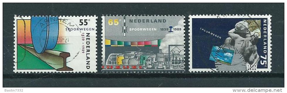 1989 Netherlands Complete Set Railways,trains,zug,treinen Used/gebruikt/oblitere - Usati