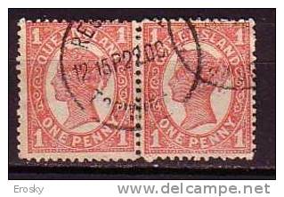 PGL - QUEENSLAND Yv N°94 PAIR - Oblitérés