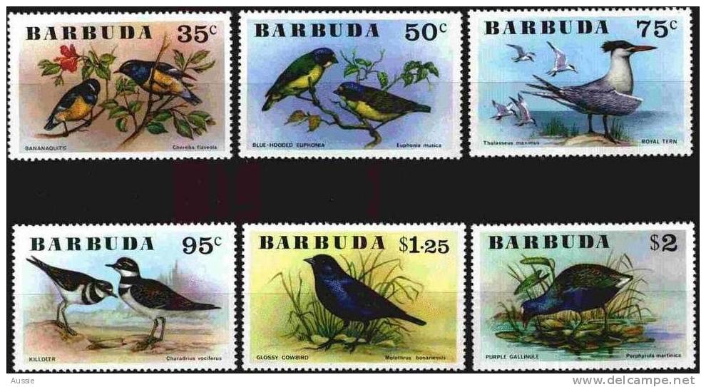 Barbuda 1976 Yvertn° 251-56 *** MNH Cote 26,50 Euro Oiseaux Vogels Birds - Barbuda (...-1981)