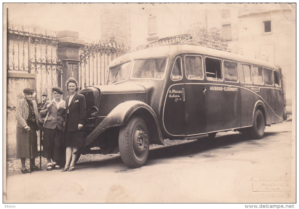 AUBIERE (63) - Autobus De La Ligne Aubière-Clermont (Transporteur Planeix) - Photo Format 17x12cm - Aubiere