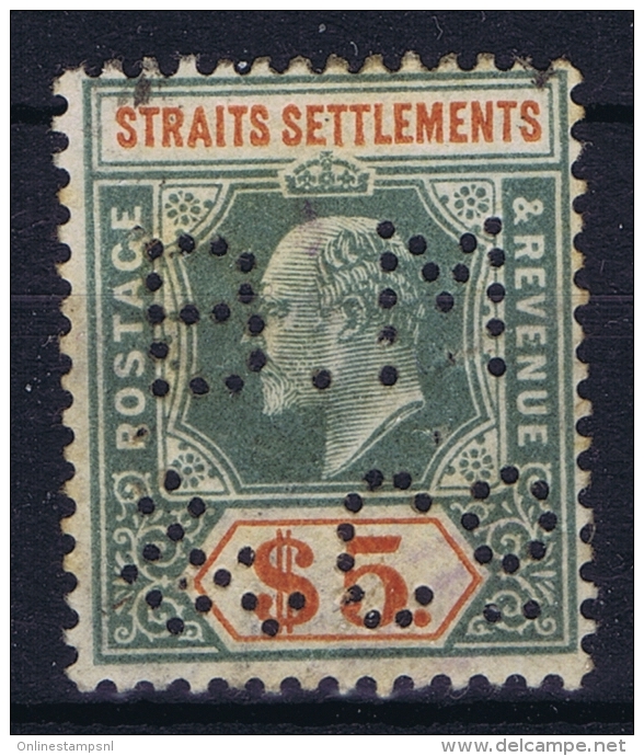 Straits Settlements  SG Nr 121   Mi Nr 90 PERFIN BM&amp;Co - Straits Settlements