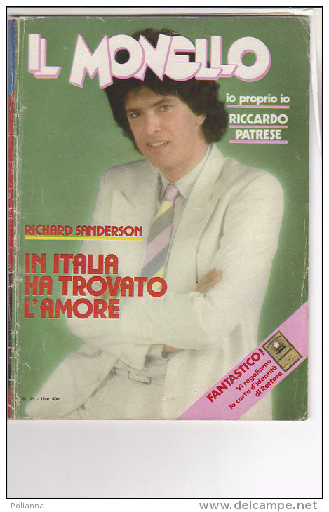 RA#49#19 IL MONELLO Ed.Universo N.29 - 1982/RICHARD SANDERSON/CHANTAL BENOIT/AUTOMOBILISMO PATRESE - Télévision