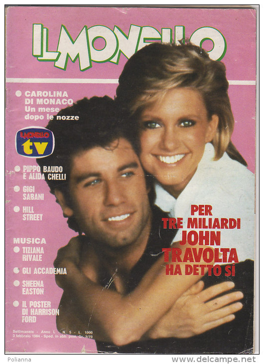 RA#49#29 IL MONELLO Ed.Universo N.5 -1984/JOHN TRAVOLTA/TIZIANA RIVALE/VERONICA HAMEL/SHEENA EASTON/POSTER HARRISON FORD - Televisie