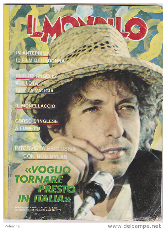 RA#49#35 IL MONELLO Ed.Universo N.30 - 1985/BOB DYLAN/LOUIS MIGUEL/PAUL YOUNG/AUTOMOBILISMO ELIO DE ANGELIS - Télévision