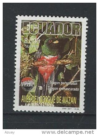 EC - 2000 - 2470 - VOGEL - BIRD - EINZELNER WERT -  POSTFRISCH -MNH - ** - Equateur