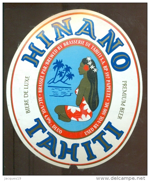 Tahiti Beer Beer Label Hinano - Birra