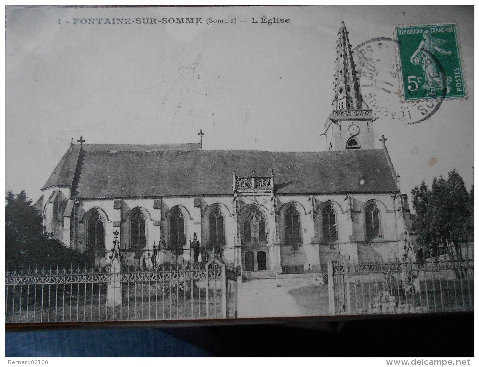 FONTAINE SUR SOMME  L'EGLISE - Autres & Non Classés