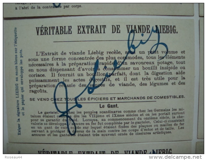 Liebig - LE GANT - S.782 - année 1904 -Ed. française - série de 6 chromos comme neufs - (lot 8)