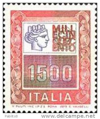 ITALIA REPUBBLICA ITALY REPUBLIC 1978 ALTI VALORI HIGHT VALUE LIRE 1500 MNH - 1971-80:  Nuovi