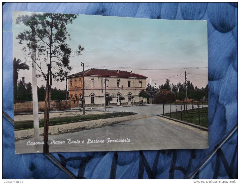 CARTOLINA Di CASORIA  NAPOLI  VIAGGIATA H582  STAZIONE - Casoria