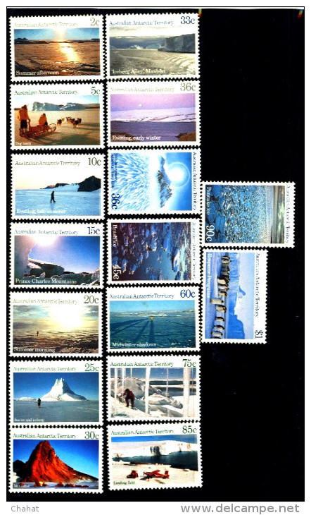 ANTARCTIC WILD LIFE & SCENERY-AUSTRALIAN ANTARCTIC TERRITORY-LARGE SET-MNH-B4-331 - Faune Antarctique