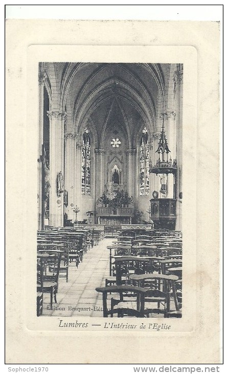 NORD PAS DE CALAIS - 62 - PAS DE CALAIS -LUMBRES -Intérieur De L'église - Lumbres