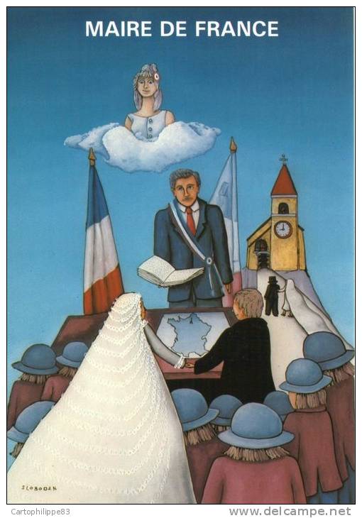 ILLUSTRATEUR SLOBODAN -MAIRE DE FRANCE - LE MARIAGE - Slobodan