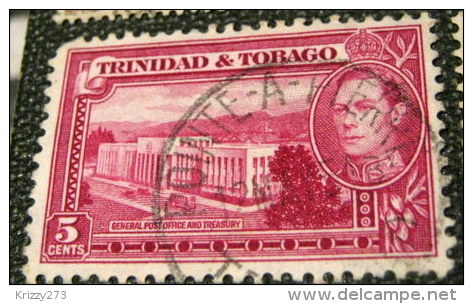 Trinidad And Tobago 1938 General Post Office And Treasury 5c - Used - Trinidad Y Tobago