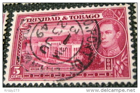 Trinidad And Tobago 1938 General Post Office And Treasury 5c - Used - Trinidad & Tobago (...-1961)