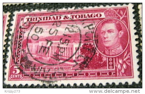 Trinidad And Tobago 1938 General Post Office And Treasury 5c - Used - Trinidad Y Tobago