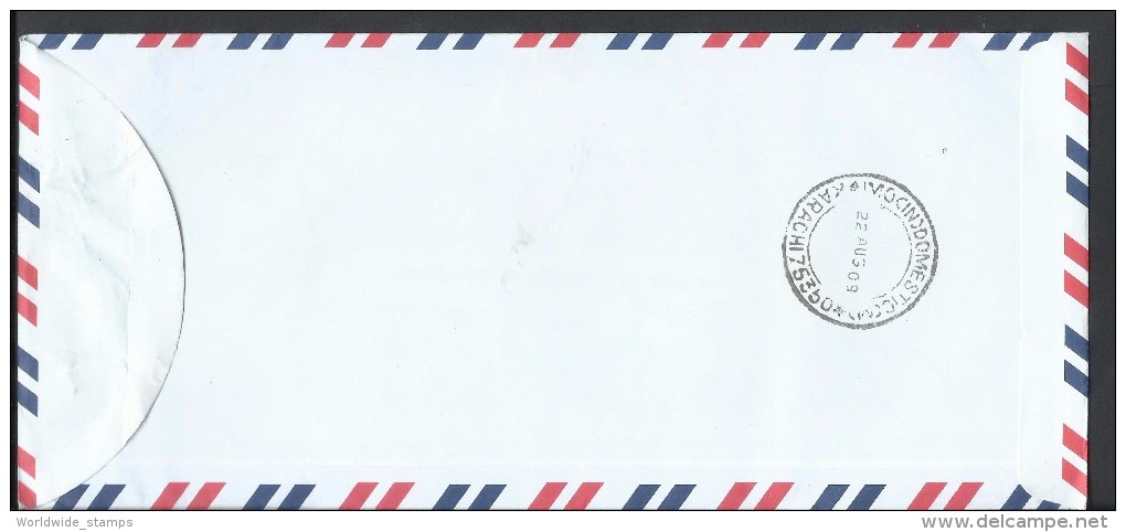 Hong Kong Airmail 2006 Bird Greater Painted Snipe $2.40 Sent To Pakistan. - Covers & Documents