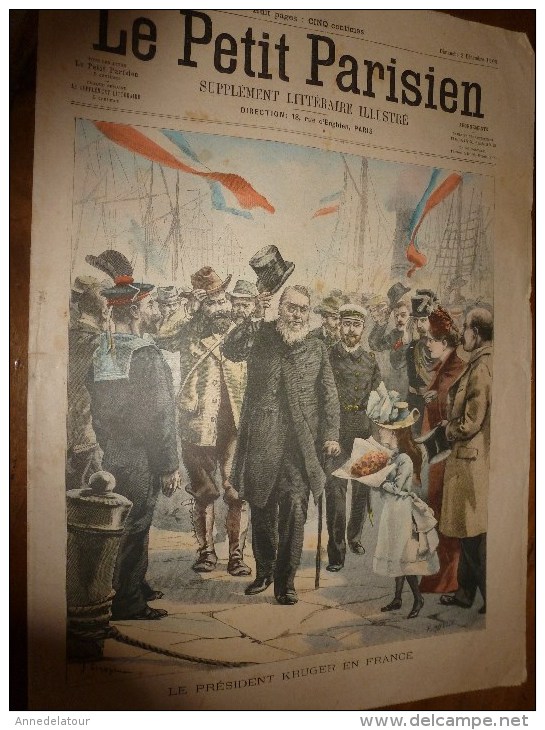 1900 LE PETIT PARISIEN: Gravures  : Le Président Du TRANSVAAL (Krüger) En France; Défilé Des COMPAGNONS-CHARPENTIERS.. - Le Petit Parisien