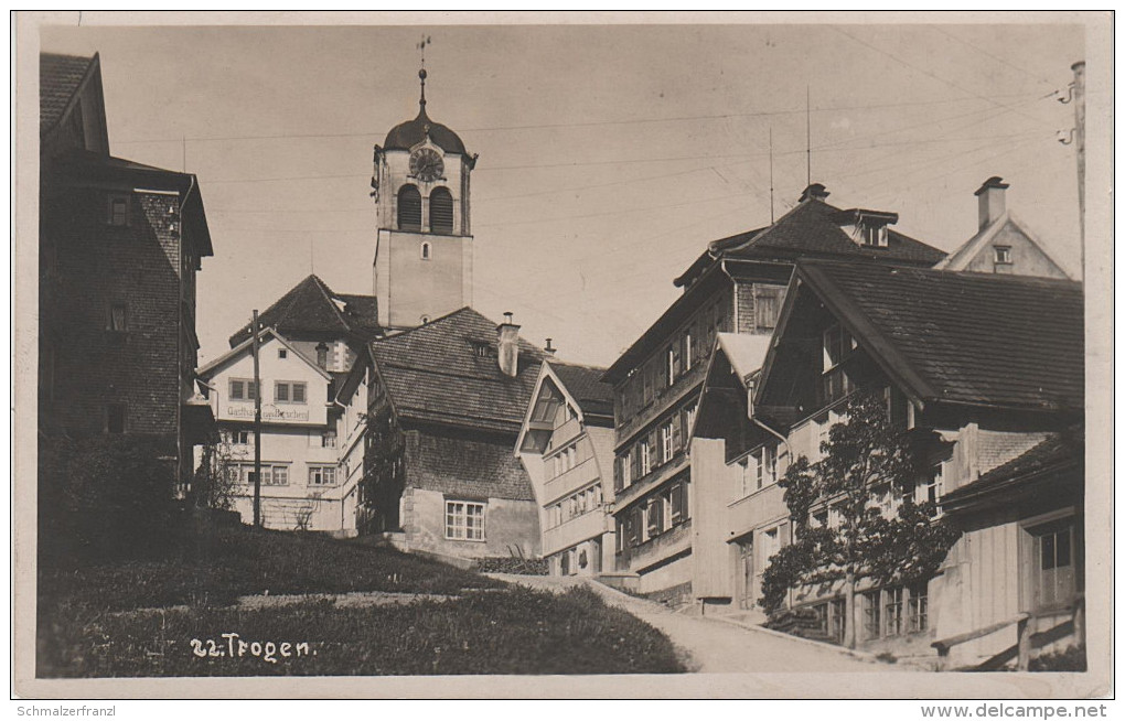 AK Trogen Unterdorf Gasthaus Zum Burschen ? Kirche AR Appenzell Ausserhoden Bei St. Gallen Wald Speicher Schweiz Suisse - Autres & Non Classés