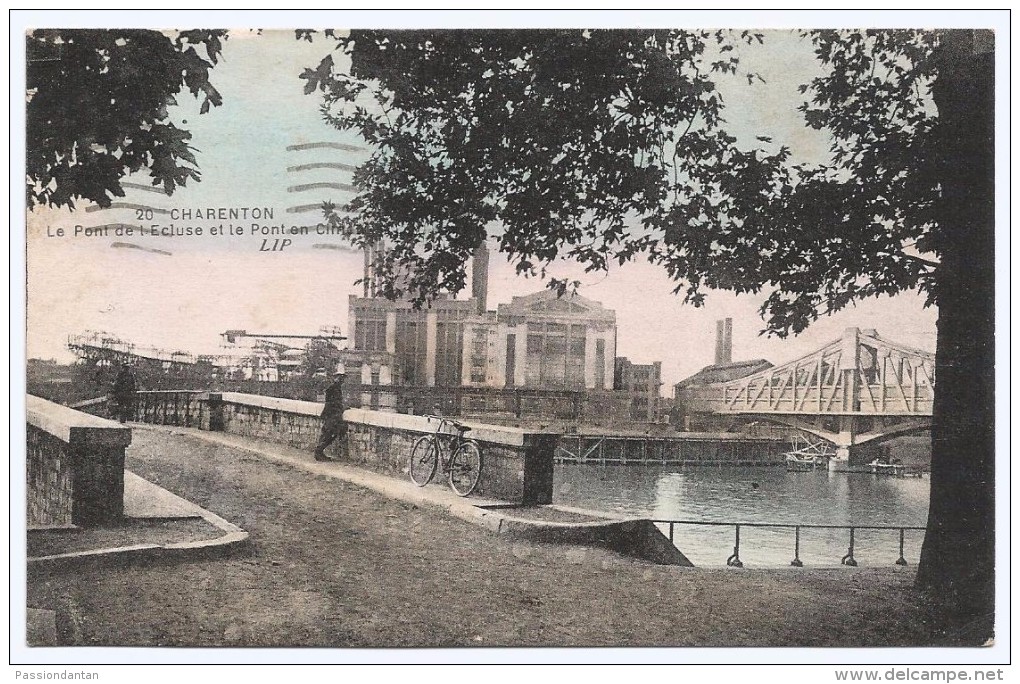 CPA Charenton - Le Pont De L'écluse Et Le Pont En Ciment - Charenton Le Pont