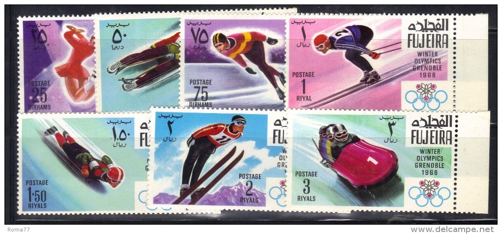 OL-E17 -  Fujeira Michel** N° 214/220 Jeux Olympiques (olympic Games) ***  MNH . Complete Set - Winter 1968: Grenoble