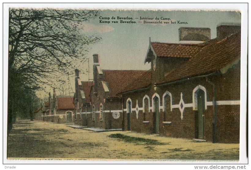 CARTOLINA INTERIEUR DU CAMP DE BEVERLOO LEOPOLDSBURG LIMBOURG BELGIO - Leopoldsburg (Camp De Beverloo)