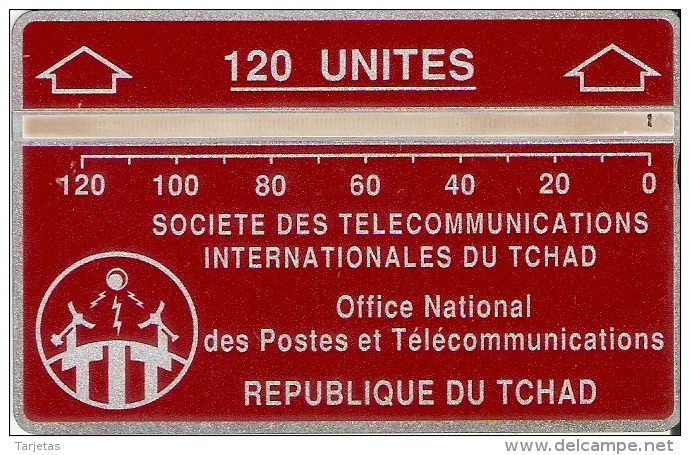 TARJETA DE TCHAD DE 120 UNITES  (611C) - Ciad