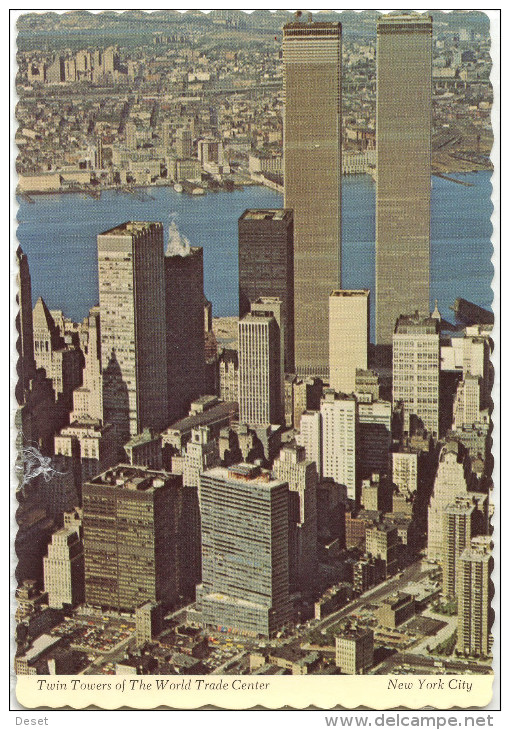 New York World Trade Center Old Postcard Unused Bb - World Trade Center