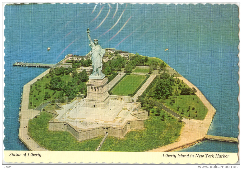 New York Statue Of Liberty Old Postcard Unused Bb - Statue Of Liberty